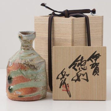 Yamada Kazu () (b.1954) - Fles - Steengoed - Iga Ware