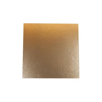 Taartkarton Vierkant Goud/Zwart 16x16cm 5st., Hobby en Vrije tijd, Verzenden, Nieuw