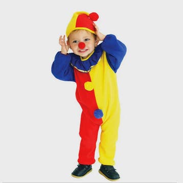 Kind Clown Kostuum met Muts - Feestelijk Jumpsuit voor Jonge, Verzenden, Nieuw