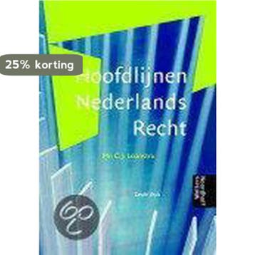 Hoofdlijnen Nederlands Recht 9789001559977, Verzenden, Zo goed als nieuw