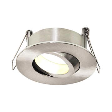 GU10 ARMATUUR | HESSLE | ZILVER | KANTELBAAR | IP65, Ophalen of Verzenden, Nieuw