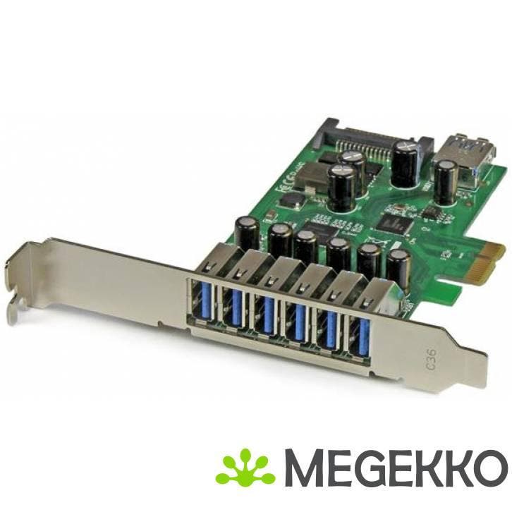 StarTech.com 7-poorts PCI Express USB 3.0 kaart standard en, Computers en Software, USB Sticks, Nieuw, Verzenden