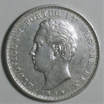 Portugal. D. Luís I (1861-1889). 500 Reis - 1889 (Zonder