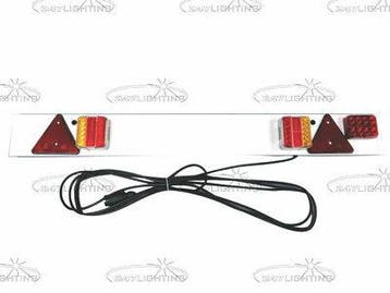Lichtbalk van Kunststof 1.22m breed met 7,5 meter kabel, Auto diversen, Aanhangwagen-onderdelen, Verzenden, Nieuw