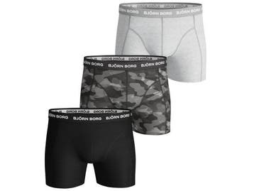 Veiling - Bjorn Borg 3-Pack Boxers Shadeline Camo Grey - S, Kleding | Heren
