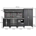 Gereedschapskasten set wandlengte 295,5 cm. metaal omkleed, Ophalen of Verzenden, Nieuw