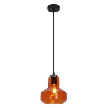 Design hanglamp oranje, Sabina, Design, Nieuw, Ophalen of Verzenden, Glas