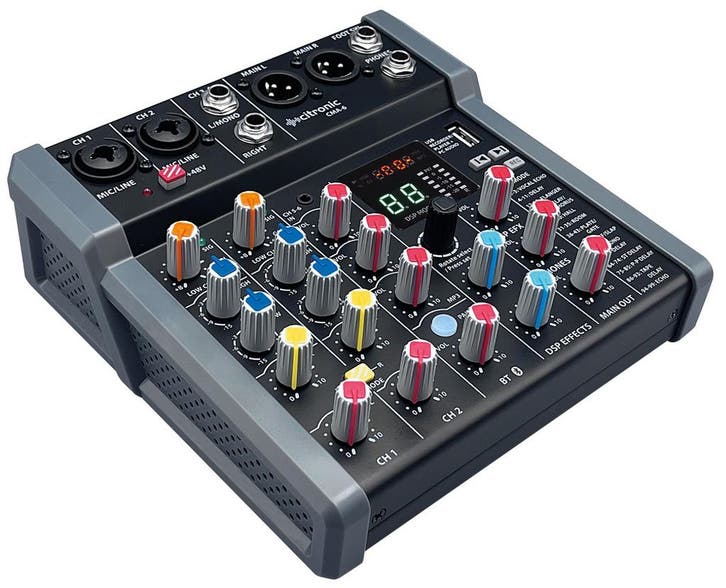 Citronic CMA-6 Mixer Met DSP, USB Play/Record/PC En, Muziek en Instrumenten, Microfoons, Nieuw, Verzenden