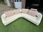 Hoekbank LEOLUX Vol de Reve bankstel leer/stof design bank, Design, Hoekbank, Vierpersoons of meer, Leer