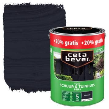 CetaBever Schuur & Tuinhuis Beits - 3 liter - Antraciet, Verzenden, Nieuw