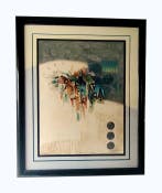 Georges Dussau (1947) - Grande gravure n°13/99 s. papier