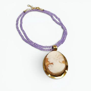 Argento 925 - Cameo - Handgegraveerde camee, Antiek en Kunst