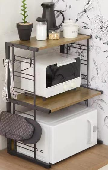 Magnetronplank met Flessenrek – Industrieel, 60 cm, Huis en Inrichting, Keuken | Keukenelementen, Verzenden, Nieuw