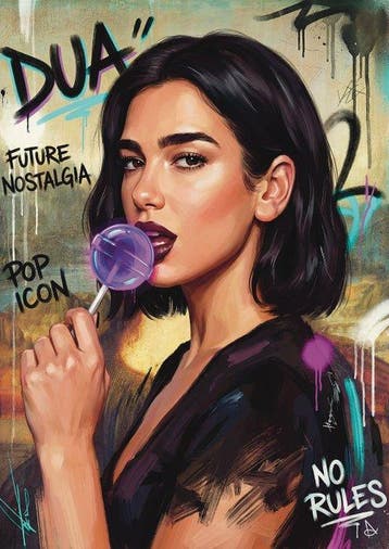 Andrea Di Martino ANDSAL 1991 - Dua Lipa Lollipop Street Pop, Nieuw