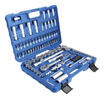 Doppenset - 1/4 En 1/2 Duims - Gereedschap Set - Ratelset -, Auto diversen, Autogereedschap, Ophalen of Verzenden, Nieuw