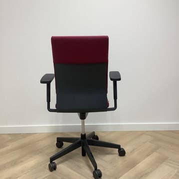 Wilkhahn Neos ergonomische bureaustoel, Bordeauxrood - zwart, Ophalen of Verzenden, Ergonomisch, Gebruikt, Bureaustoel