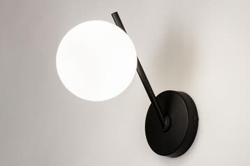 Rietveld Wandlampen - Zwart - Glas, Metaal, Verzenden, Nieuw