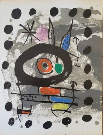 Joan Miro (1893-1983) - Oiseau solaire - imprimée sur les