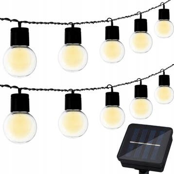 LED Lichtsnoer met Zonne-energie - Dag en Nacht Sensor -, Kunststof, Overige typen, Nieuw, Ophalen of Verzenden