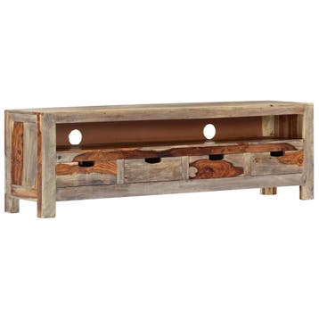 vidaXL TV-meubel 130x30x40 cm massief acaciahout, Minder dan 50 cm, Verzenden, 100 tot 150 cm, Nieuw