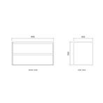 Badmeubelset BWS Riga Met Topplaat 100 cm Kasjmier, Ophalen of Verzenden, Nieuw