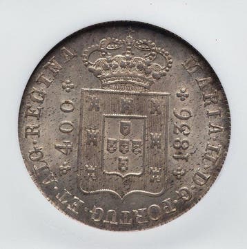 Portugal. D. Maria II (1834-1853). Cruzado Novo (480 Réis)