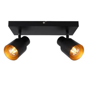 Aluminium plafondspot zwart, Eleno, Ophalen of Verzenden, Nieuw
