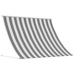 vidaXL Markies Antraciet en Wit 400 x 150 cm, Tuin en Terras, Zonneschermen, Verzenden, Nieuw