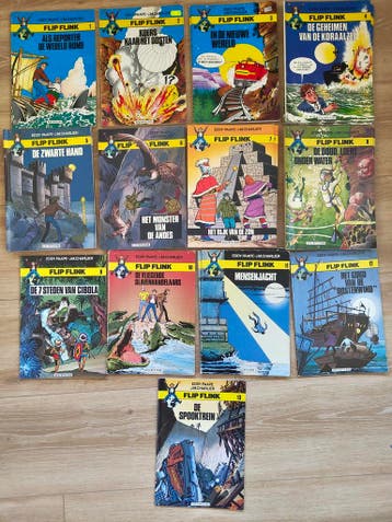 Flip Flink stripboeken  - Eddy Paape, Charlier - Strips, Complete serie of reeks, Verzenden, Gelezen