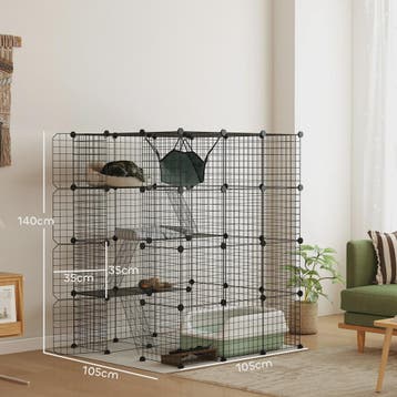 Grote DIY Kattenkooi Ren met Platforms en Hangmat - Ruim Bin, Dieren en Toebehoren, Katten-accessoires, Verzenden, Nieuw