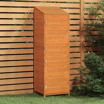 vidaXL Tuinschuur 55x52x174,5 cm massief vurenhout bruin, Verzenden, Nieuw