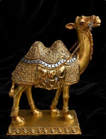 Gold Camel Figure, Elegant symbol of the Prosperity &