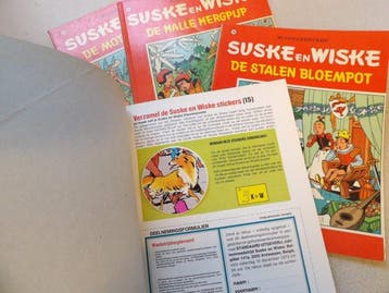 Suske en Wiske VK 142 + 143 + 144 + 145 + stickers - 4 x, Nieuw