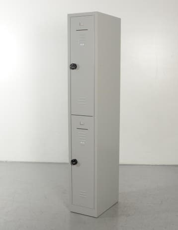 Officenow lockerkast, lichtgrijs, 194 x 34 cm, 2 deuren, Ophalen of Verzenden, Nieuw in verpakking