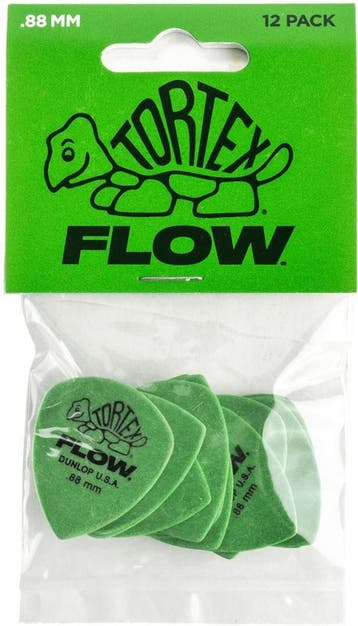 Jim Dunlop 558P088 Tortex Flow plectrum 0.88 mm 12-pack, Muziek en Instrumenten, Instrumenten | Toebehoren, Ophalen of Verzenden
