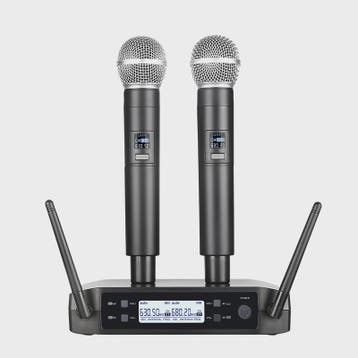 Draadloze Microfoon Set - UHF Dual Channel Handheld Microfoo, Verzenden, Nieuw