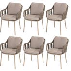 Puglia dining tuinstoel  latte Taste 4SO set van 6, Ophalen of Verzenden, Nieuw