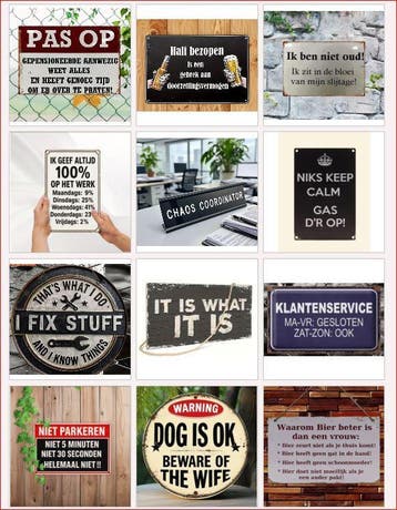 Cadeau-kado Grappig klantenservice tekst bord, Verzenden, Nieuw