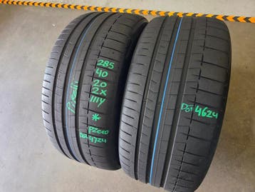 285/40/20 111Y* PIRELLI ZOMERBANDEN 6,5MM PROFIEL 2X, Auto-onderdelen, Banden en Velgen, Ophalen, Gebruikt, 285 mm, Band(en)
