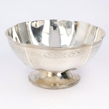 Topázio (Porto, Portugal). Druivenschaal. - Schaal - .925
