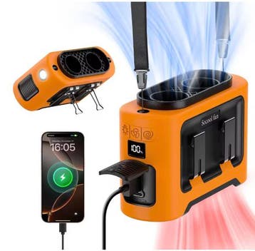 Draagbare Taille Ventilator 5in1 Clip Fan Powerbank Turbo, Witgoed en Apparatuur, Ventilatoren, Verzenden, Nieuw