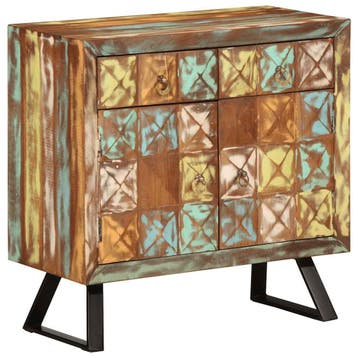 vidaXL Ladekast 70x35x70 cm massief gerecycled hout, Minder dan 50 cm, Verzenden, Nieuw, Minder dan 100 cm