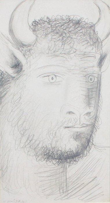 Pablo Picasso (1881-1973), After - NO RESERVE - Tete de, Antiek en Kunst, Kunst | Schilderijen | Klassiek