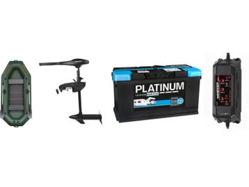 Kolibri boot +fluistermotor 48LBS + 100ah AGM accu + 5ah, Verzenden, Nieuw, Universele onderdelen