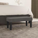 Bankje Donkergrijs 70cm | Tweedekansje | OP=OP, Huis en Inrichting, Eenpersoons, Minder dan 75 cm, Hoekbank, Nieuw