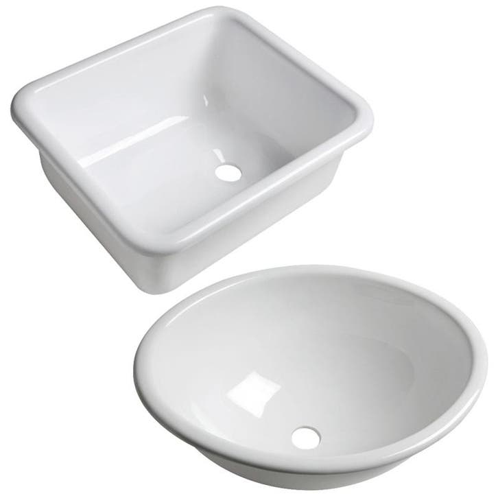 Ovale Wasbak Wit Gepolijst Plexiglas 370 x 290 mm, Watersport en Boten, Bootonderdelen, Nieuw, Zeilboot of Motorboot, Ophalen of Verzenden