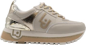 Liu Jo - Maat 35 - Maxi Wonder Dames Sneaker Beige/Goud, Verzenden, Nieuw