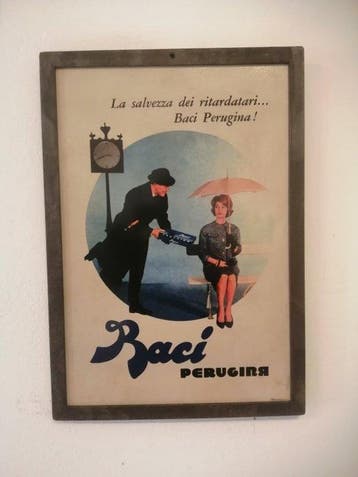Reclamebord - 1960 - Metaal, Papier, Antiek en Kunst