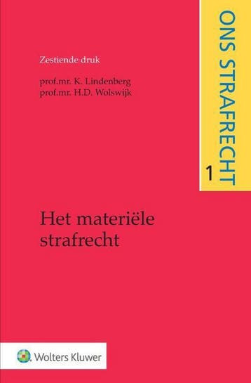 9789013146936 Het materiele strafrecht | Tweedehands, Verzenden, Zo goed als nieuw, K. Lindenberg