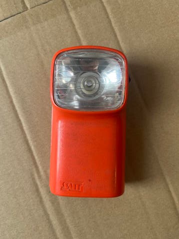 Saft zaklamp oranje - retro Frans design, Verzamelen, Ophalen of Verzenden, Nieuw